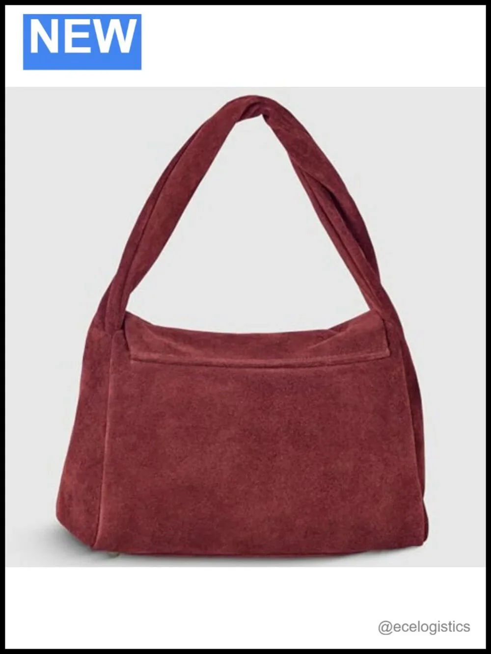 Genuine Suede Top-Handle Satchel with Detachable Strap Women's Handbag
